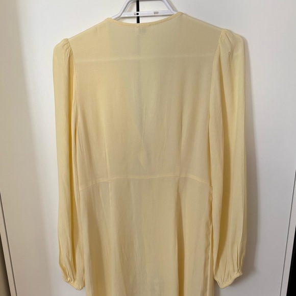 ARITZIA WILFRED DRESS - XS - LIGHT YELLOW - Picture 6 of 7